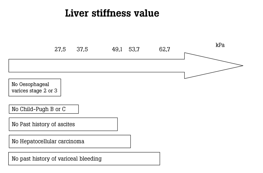 Liver stiffness value